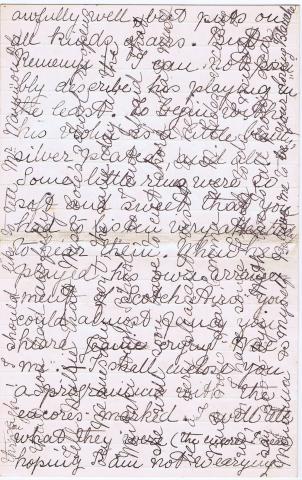 To Emma from her sister Blanche - an example of crossing; the letter